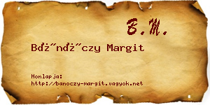 Bánóczy Margit névjegykártya